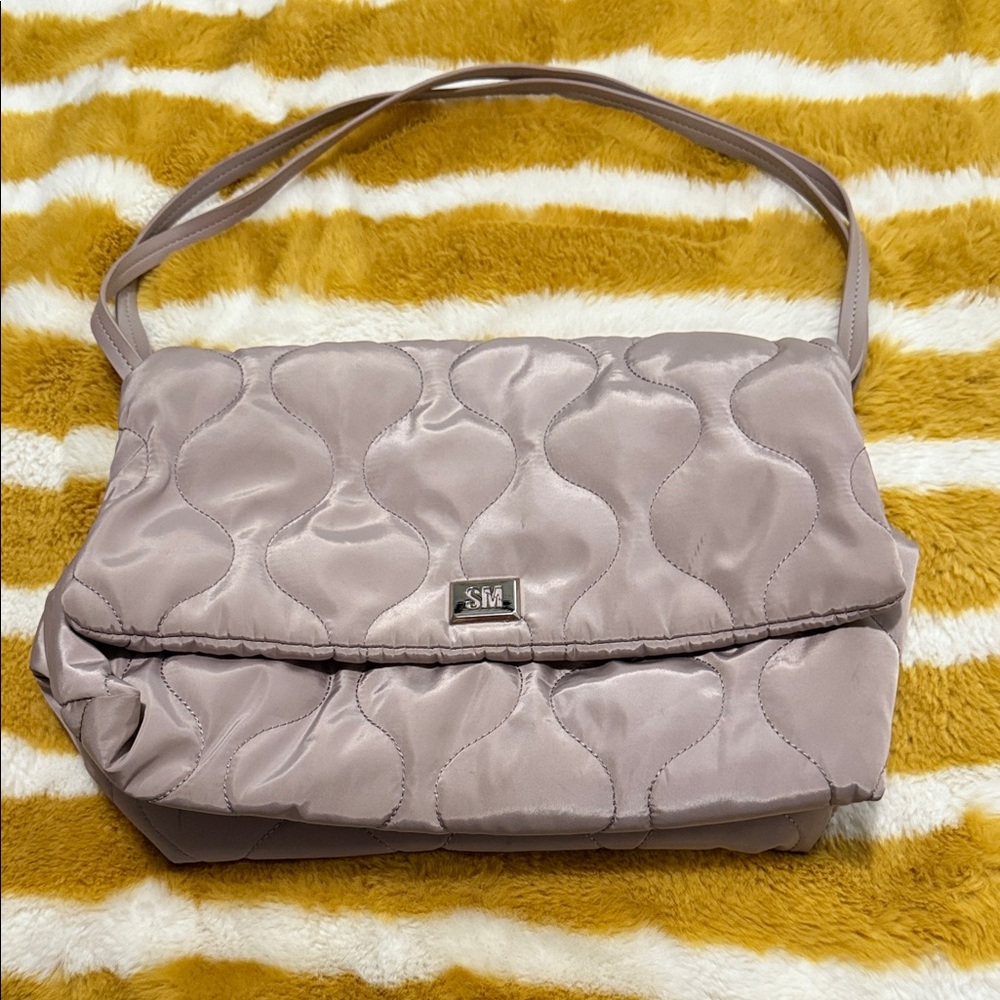 Steve Madden Quilted Shoulder Bag in Lavender